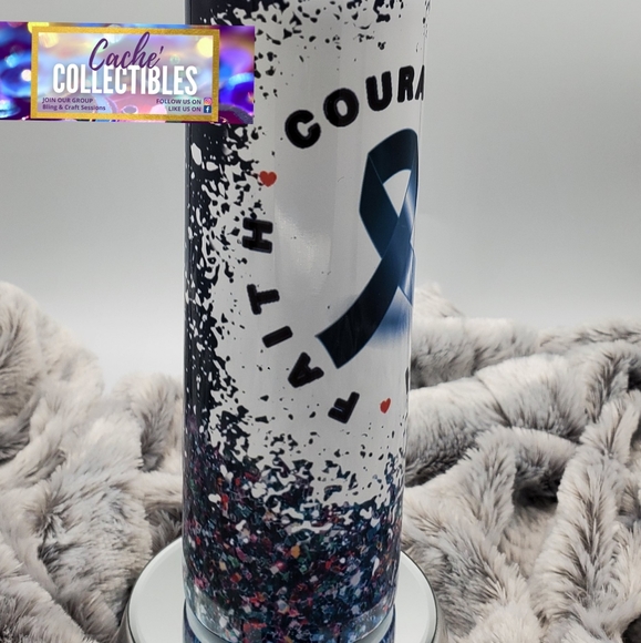 Colon Cancer Awareness Tumbler - Picture 4 of 5